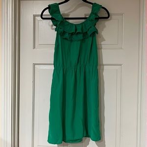 Amanda Uprichard Silk Ruffle Dress